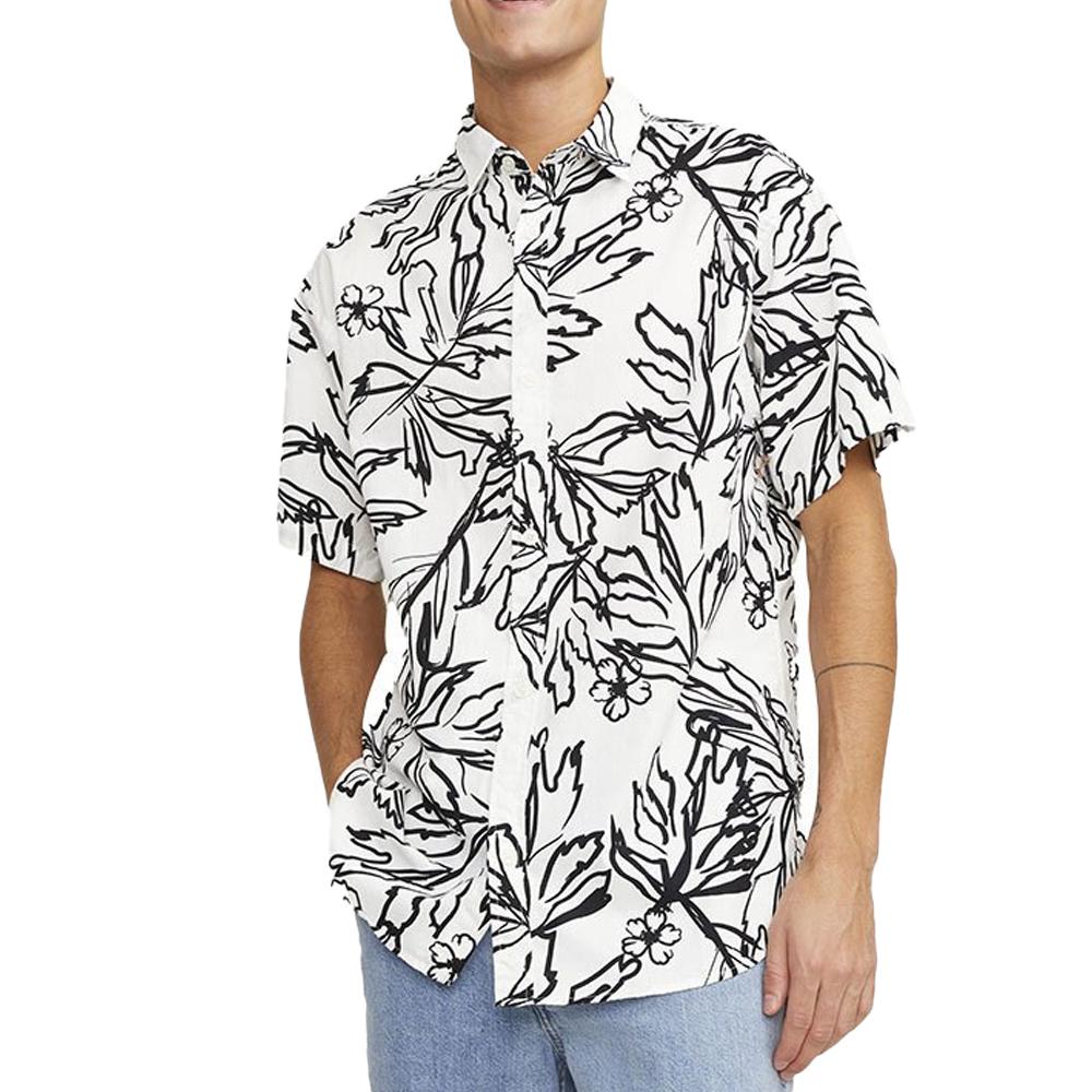Chemisette Blanche Homme Jack & Jones Fayette pas cher