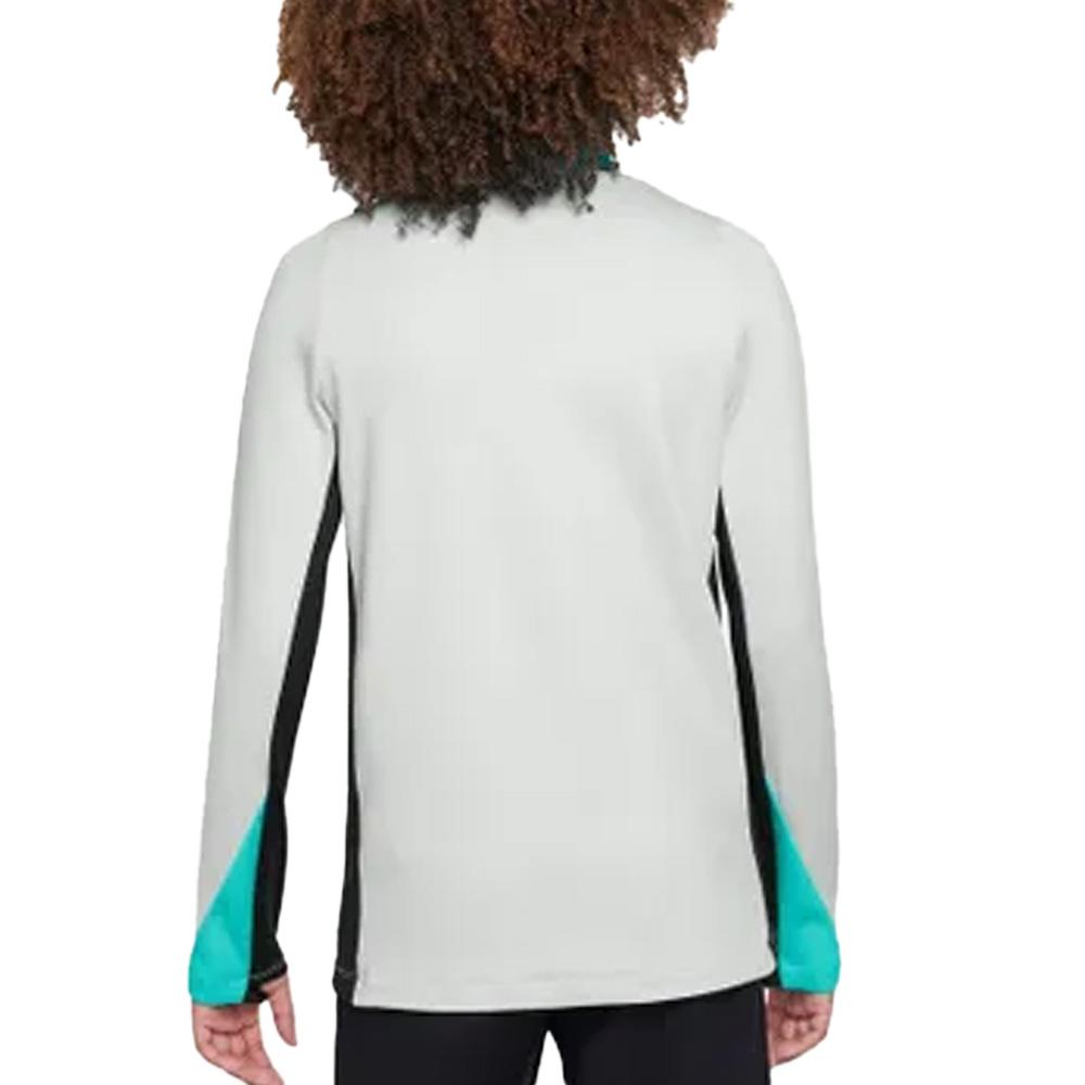 Haut d'entrainement Blanc/Noir/Turquoise Garçon Nike FN8413 vue 2