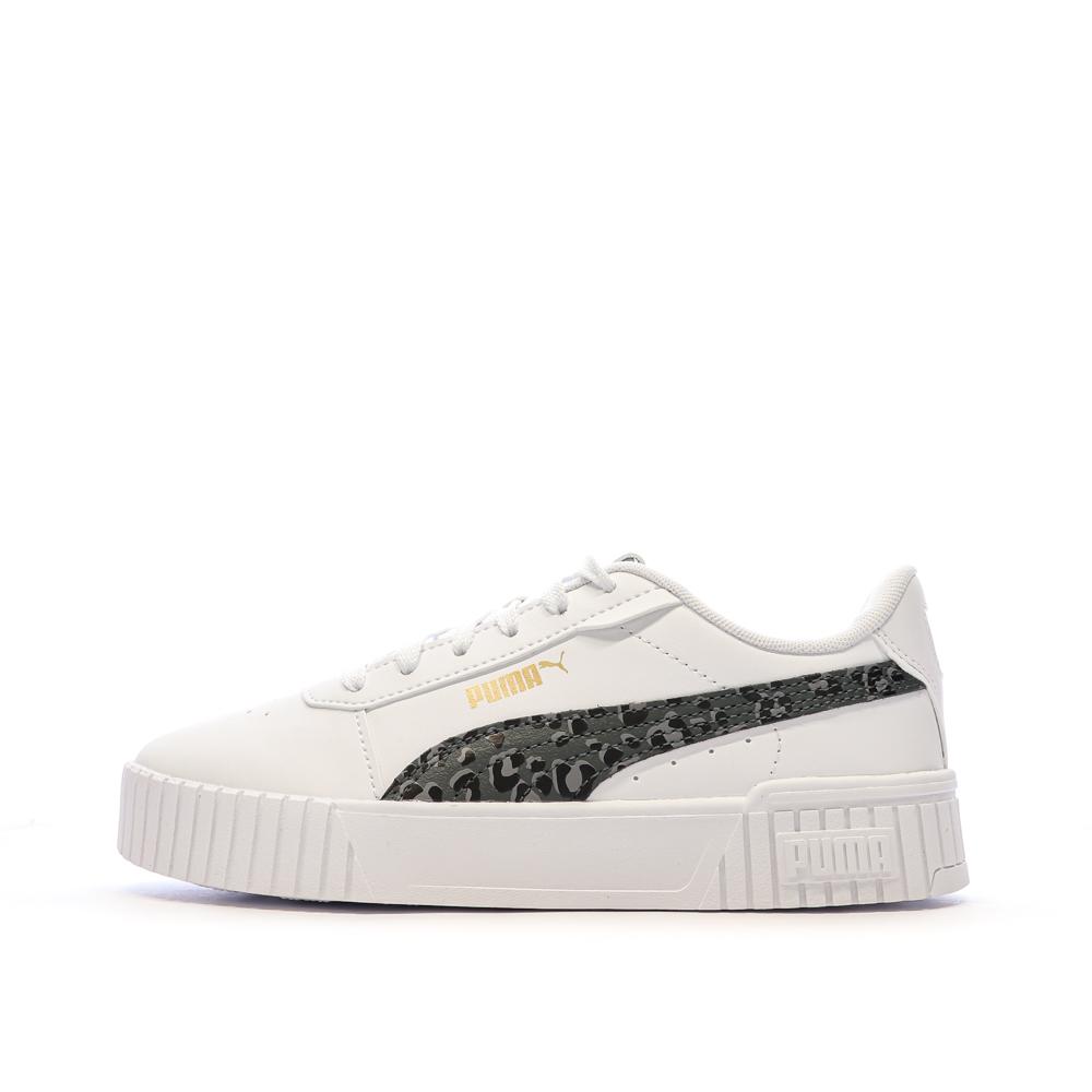 Baskets Blanches/Gris Femme Puma Carina 2.0 pas cher