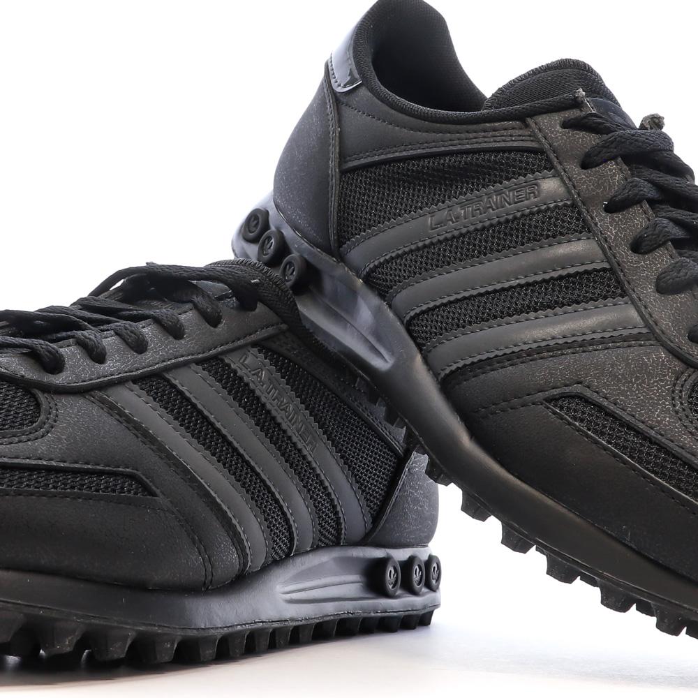 Baskets Noires Homme Adidas La Trainer vue 7