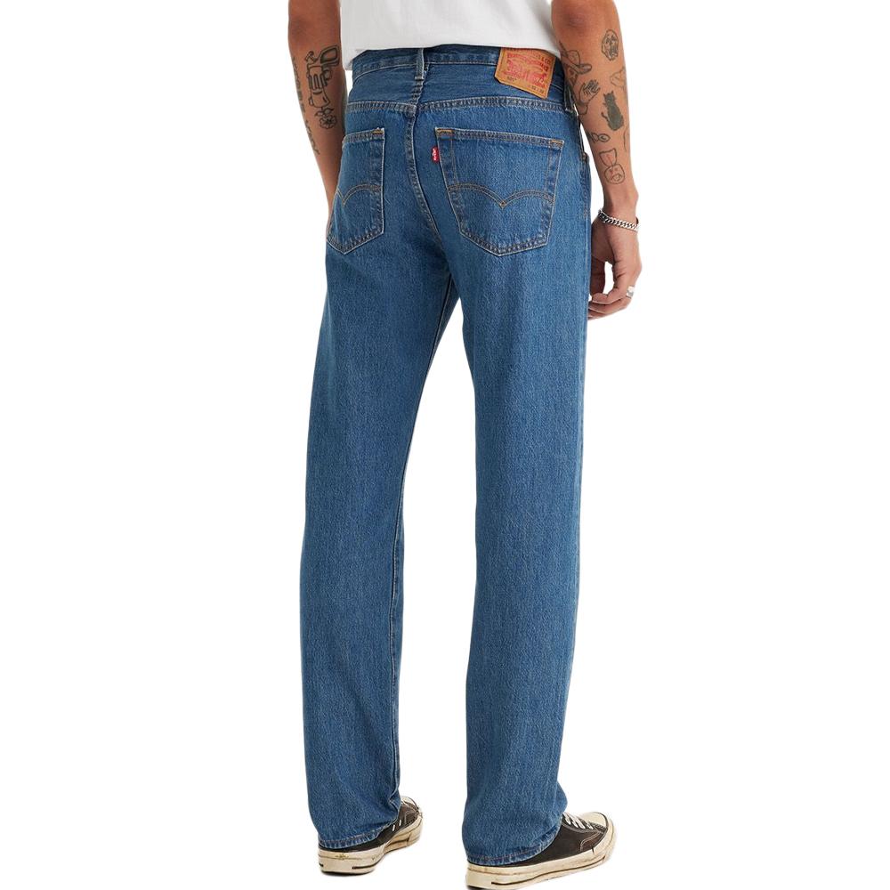 Jean 501 Bleu Foncé Homme Levi's Original Fit Dark In vue 2