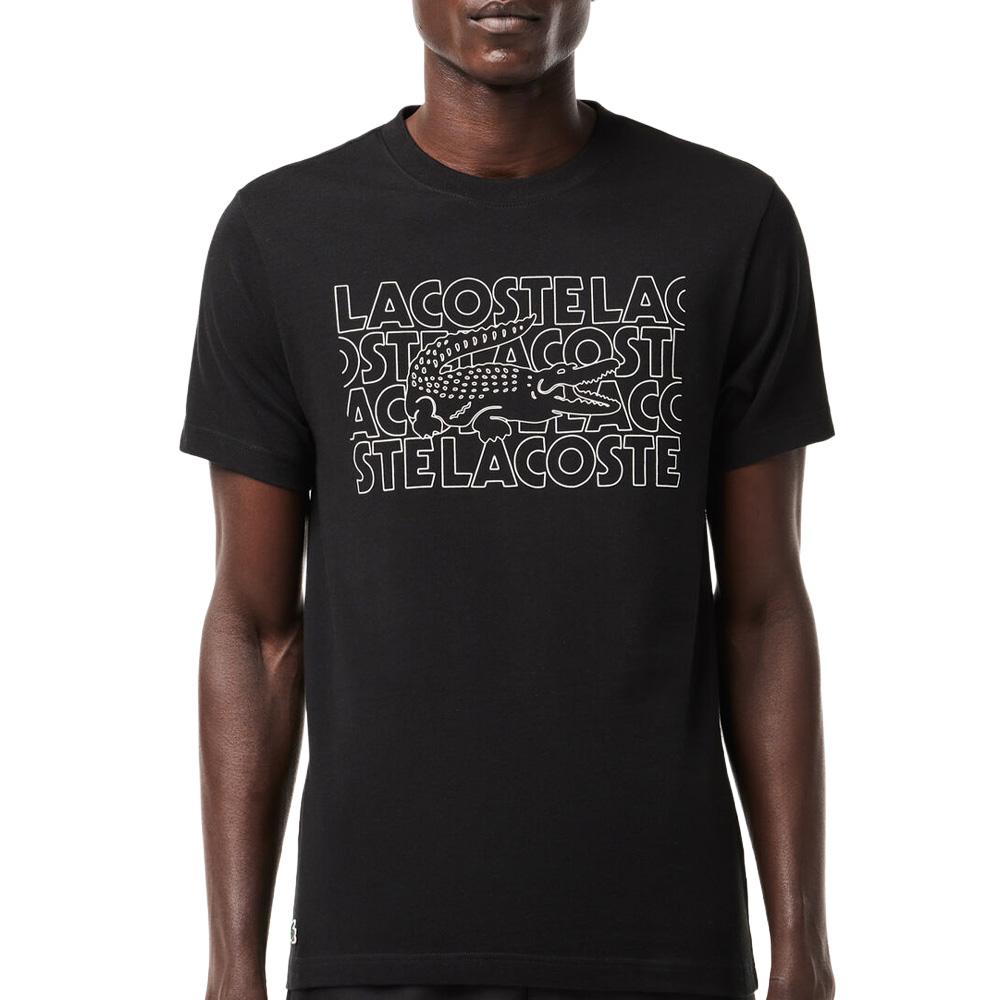 T-shirt Noir Homme Lacoste TH7505 pas cher