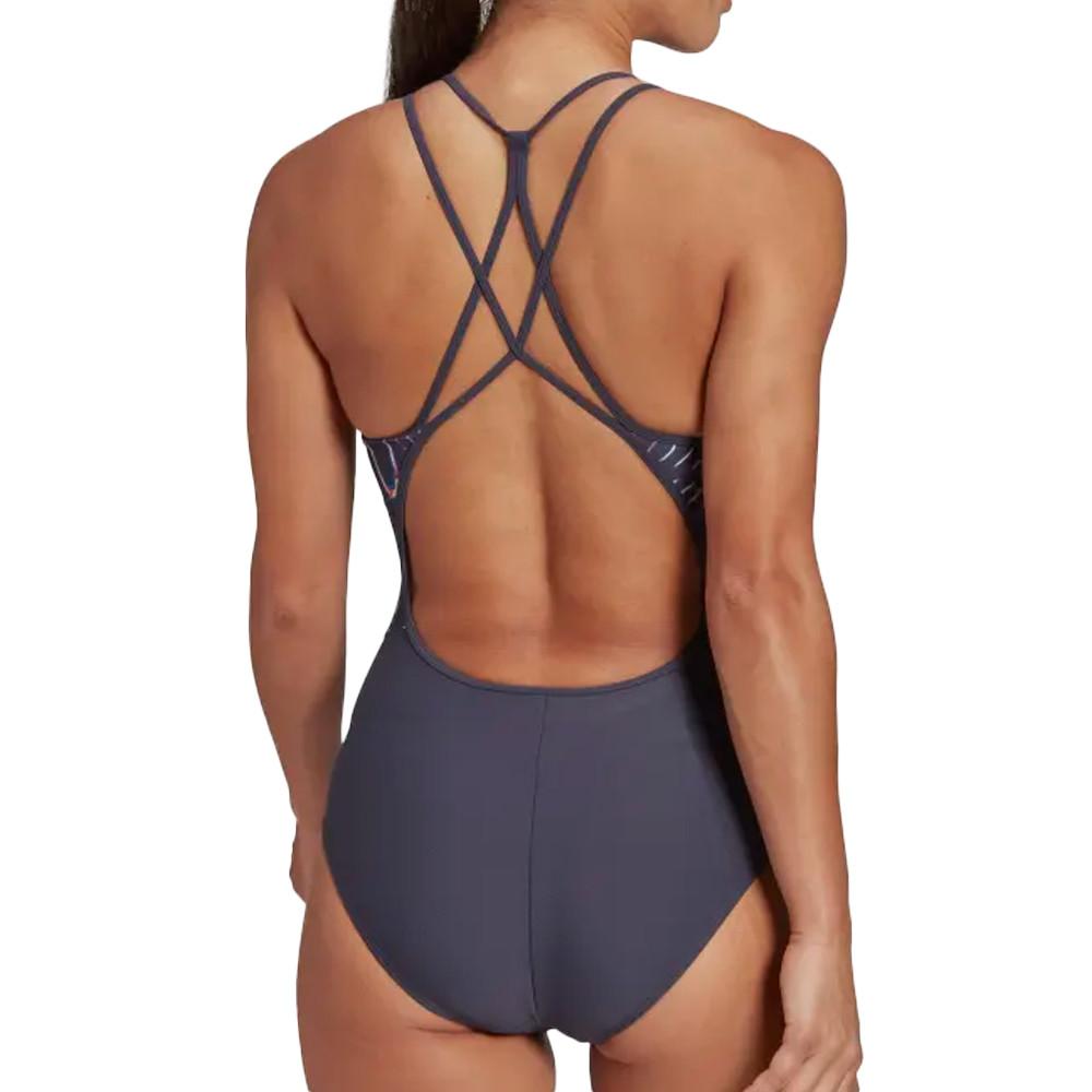 Maillot de bain 1 pièce Marine Femme Adidas Souleaf vue 2