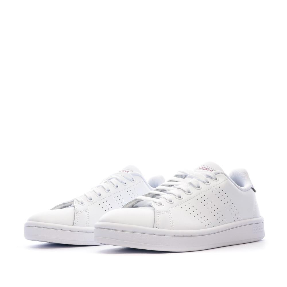 Baskets Blanches Femme Adidas Advantage vue 6