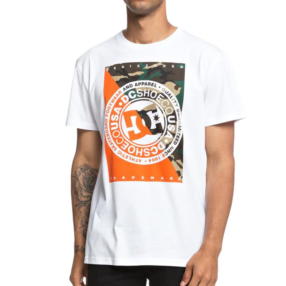 T-shirt Blanc Homme DC Shoes Warfare pas cher