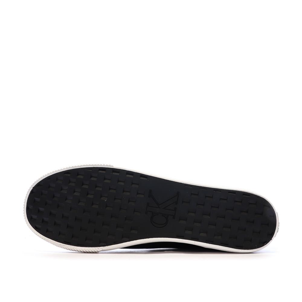 Baskets Noir/Blanc Homme Calvin Klein Jeans Ess Vulc vue 5