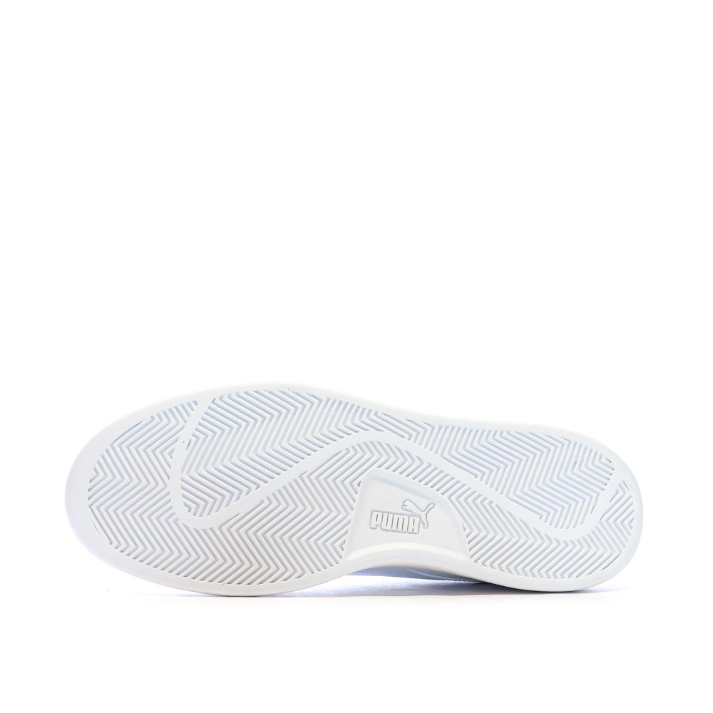 Baskets Blanches/Vertes Homme Puma Smash 3.0 L vue 5
