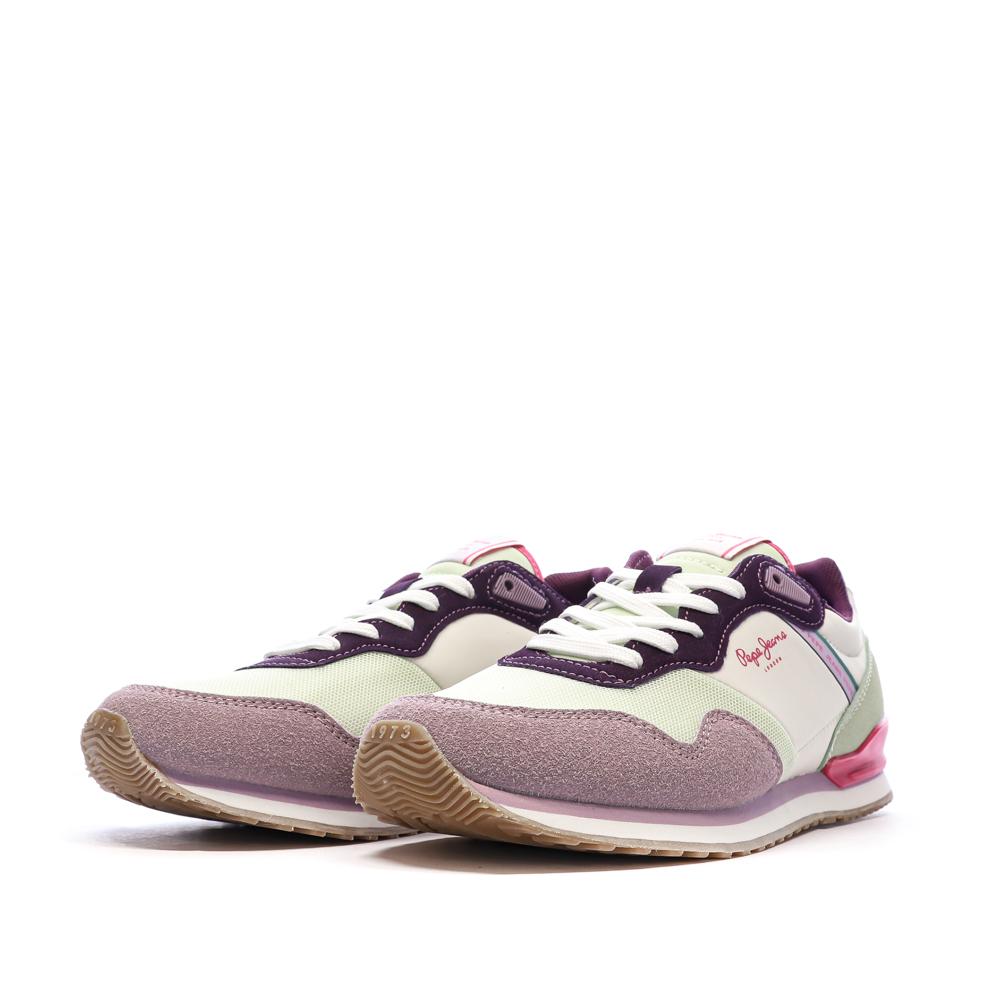 Baskets Violet Femme Pepe jeans London Band vue 6