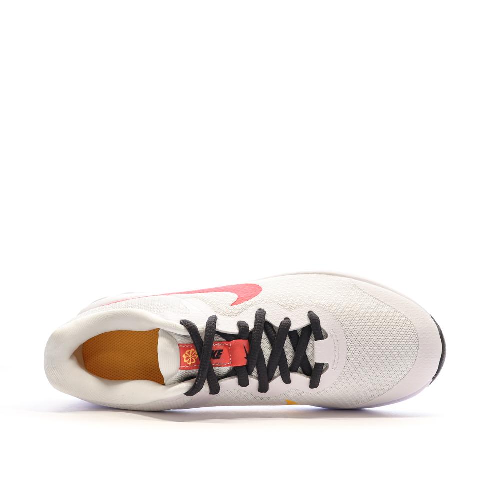 Chaussures de Running Blanches/Oranges Femme Nike Revolution 6 vue 4