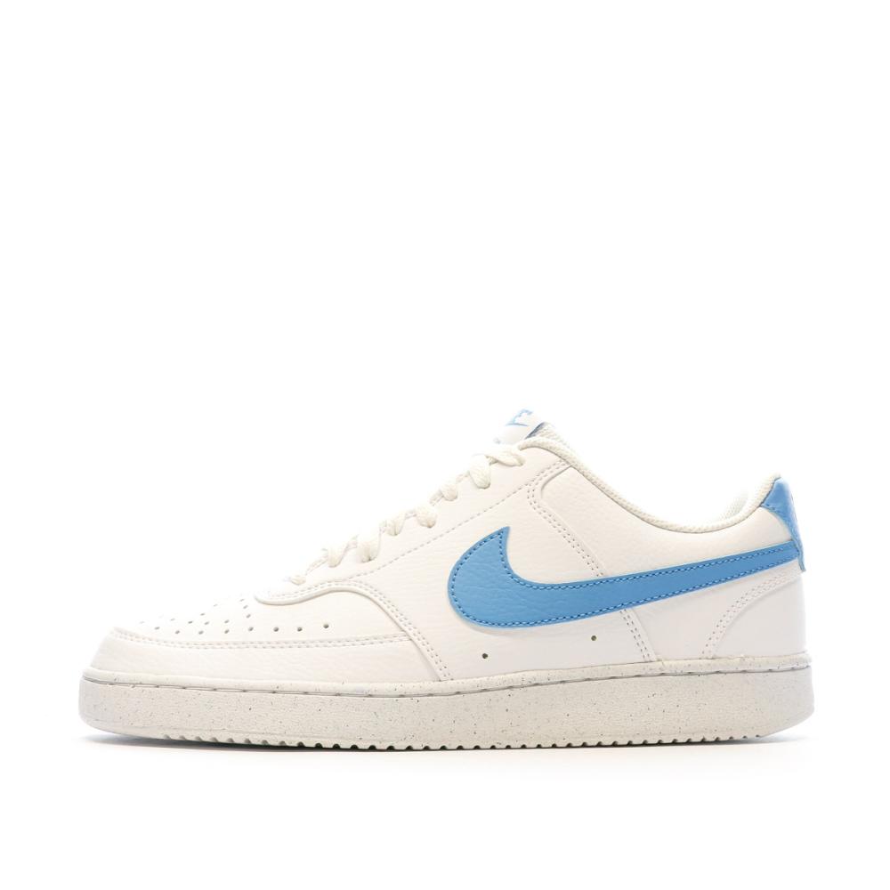 Baskets Blanches/Bleu Homme Nike Court Vision Low pas cher