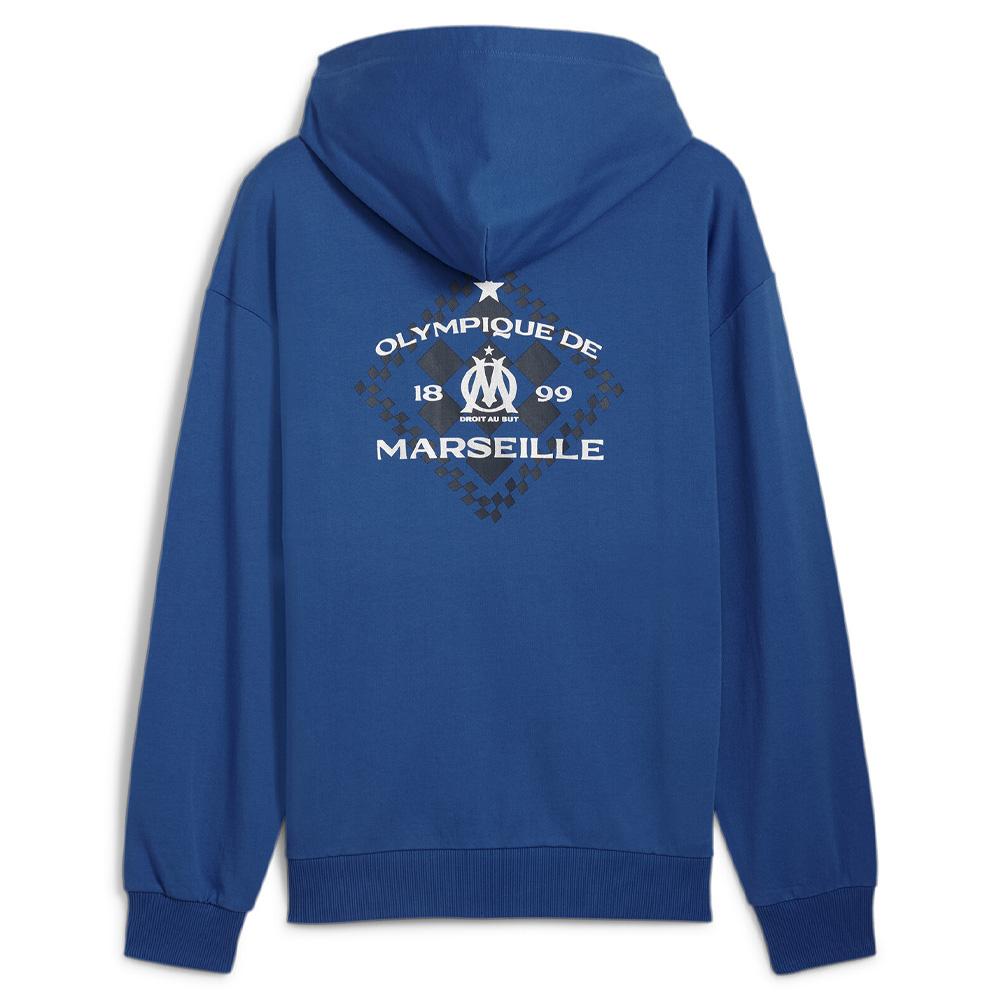 OM Sweat Bleu Foncé Homme Puma Om Culture+ vue 2