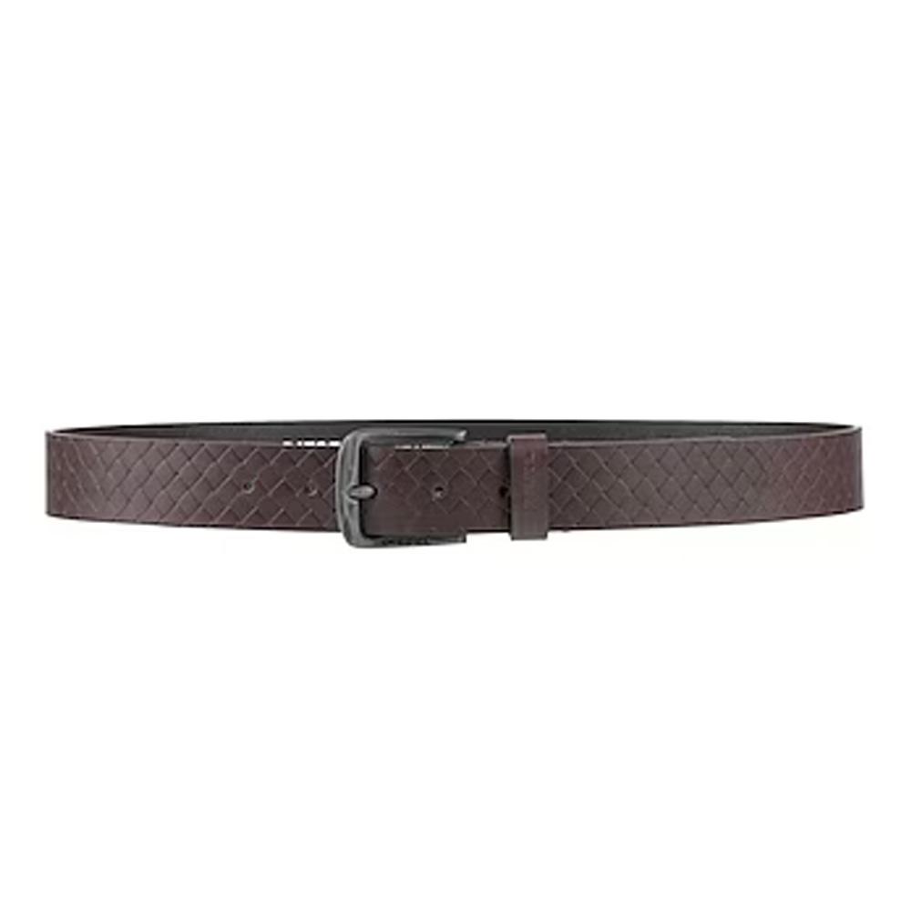 Ceinture Texturée Marron Homme Diesel Basic Belt pas cher