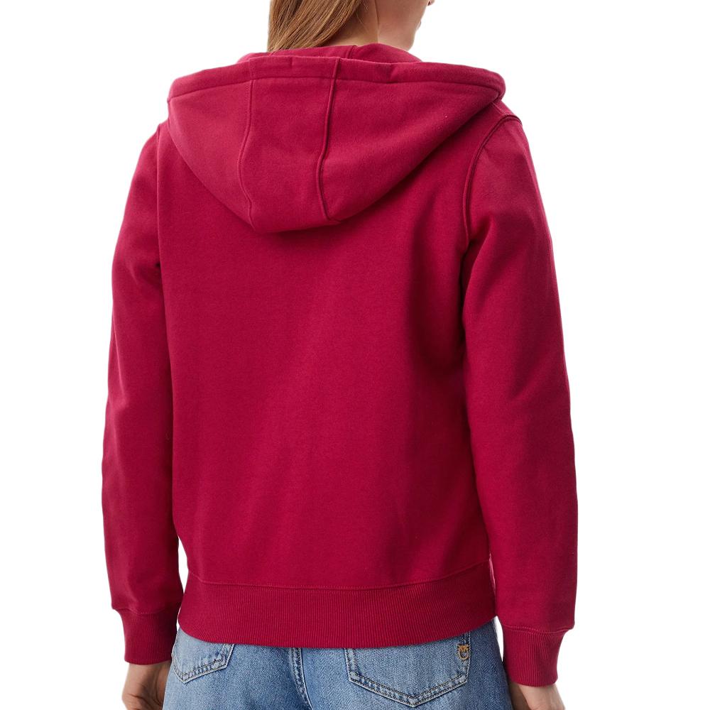 Sweat Zippée Rose Femme Tommy Hilfiger Flag T-black vue 2