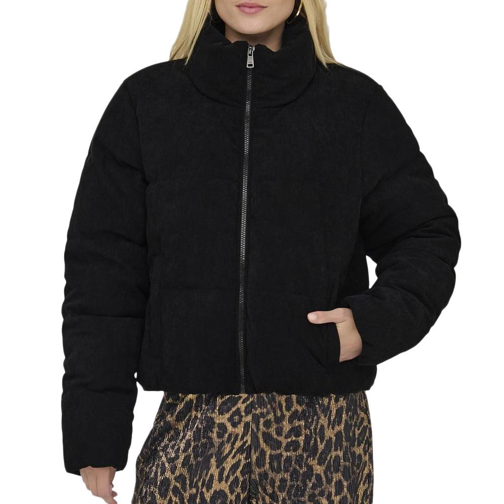 Manteau Noir Femme Only Corduroy pas cher