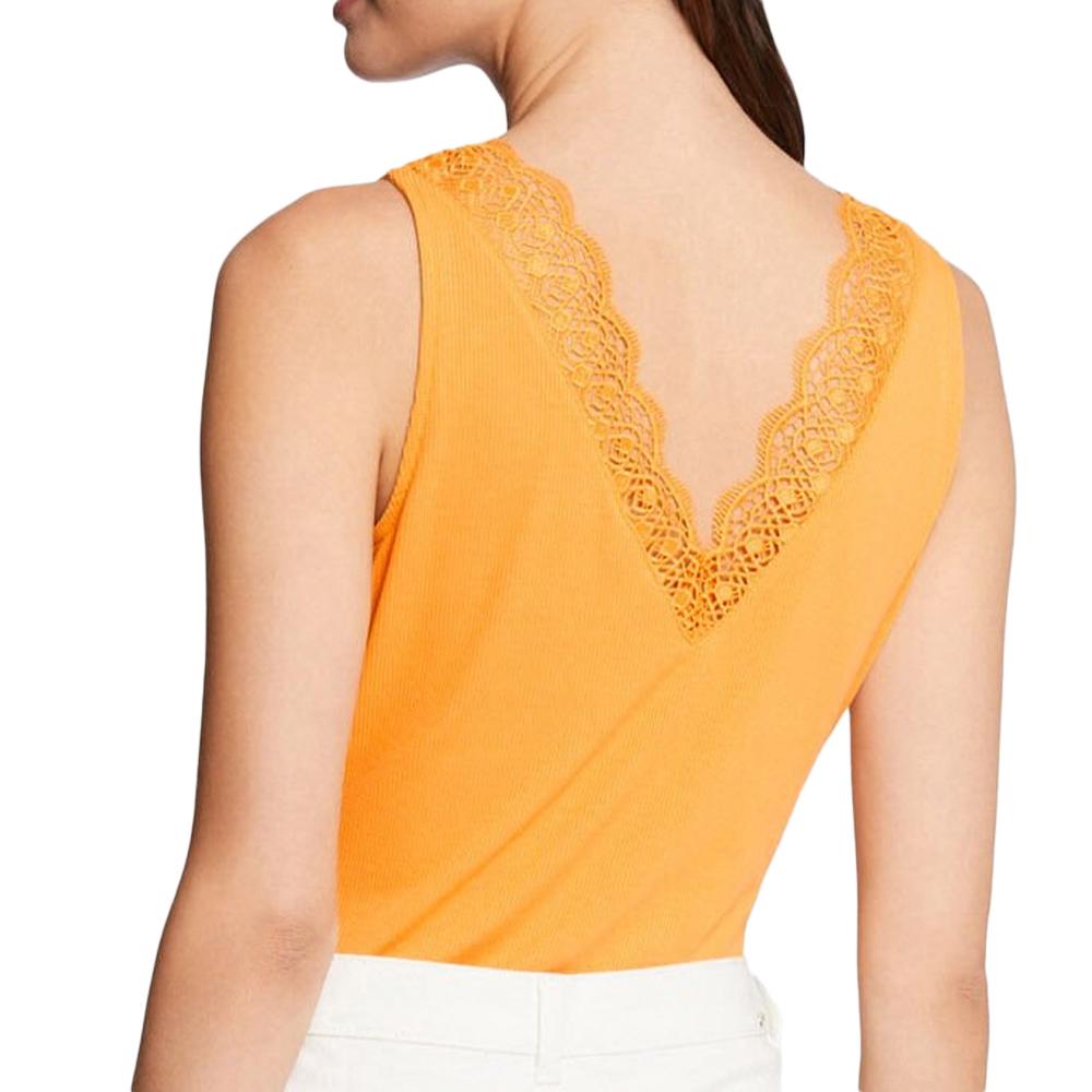 Débardeur Orange Femme Morgan Dentelle 241 DADILA vue 2