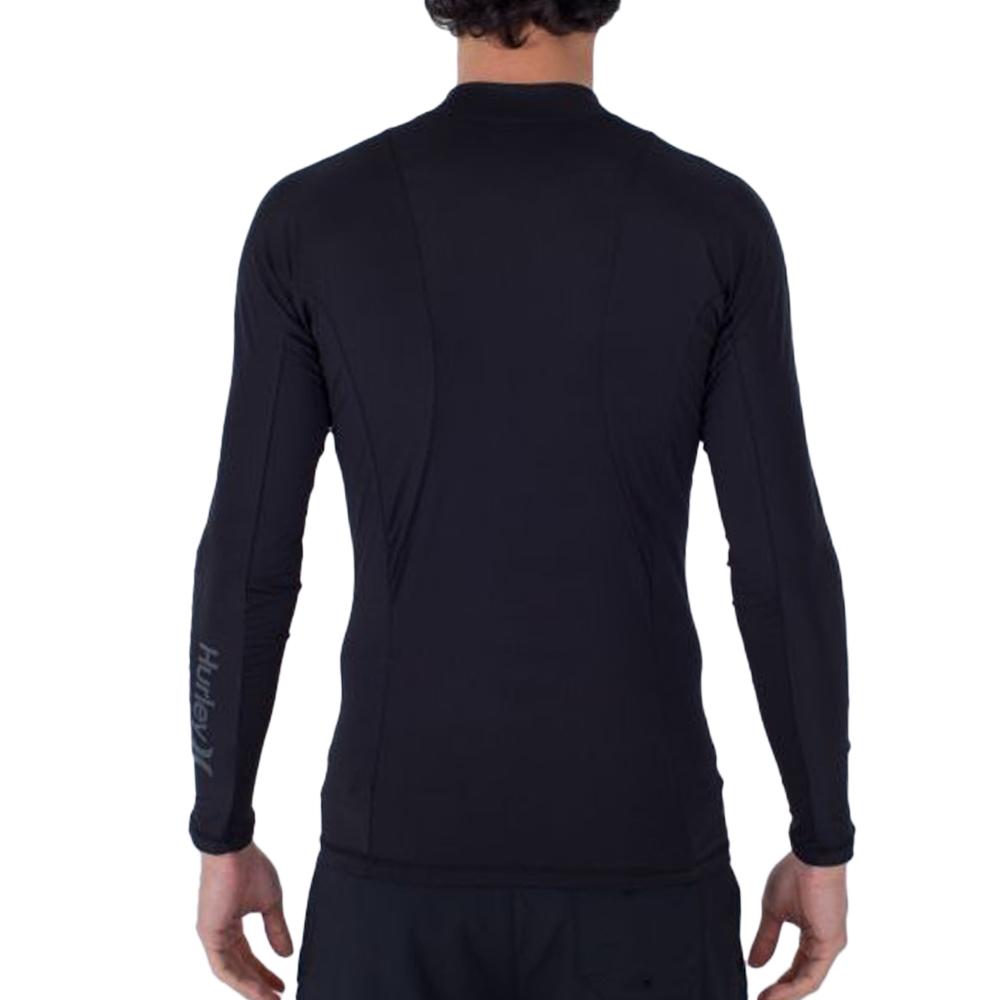 Lycra manche longue Noir Hommes Hurley Channel crossing vue 2