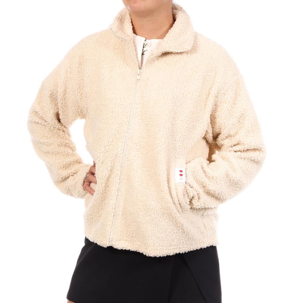 Sweat Beige Femme Pieces Pckatty pas cher