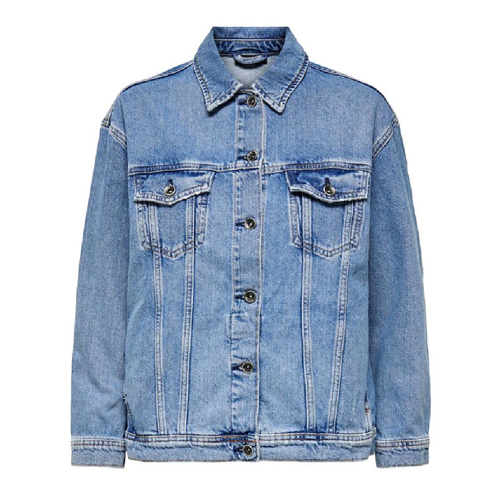 Veste en Jean Bleu Femme Only Ekat vue 3