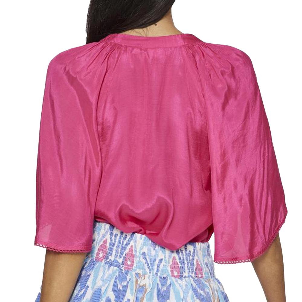 T-Shirt Rose Femme Vila Tinna vue 2