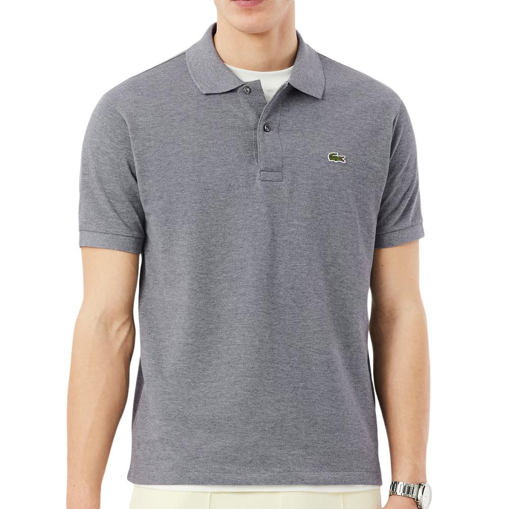 Polo Gris Clair Chiné Homme Lacoste Polo Classic Fit pas cher