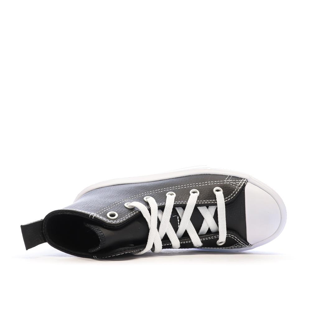 Baskets Noires Fille Converse All Star Move Platform vue 4