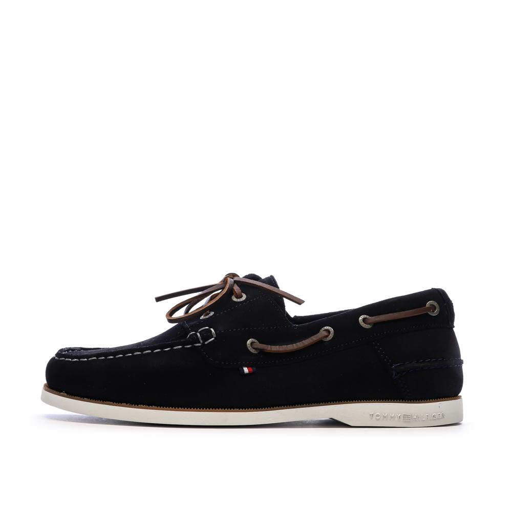 Mocassins Marine Homme Tommy Hilfiger Boat pas cher