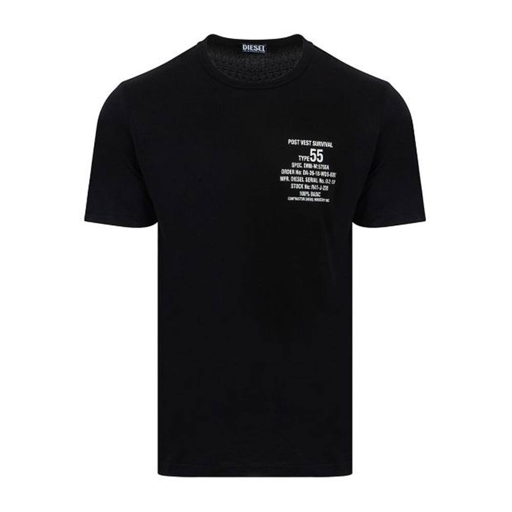 T-shirt Noir Homme Diesel Tjust pas cher