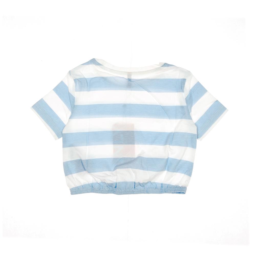 T-shirt Blanc/Bleu Fille Kids Only Knot Stripe vue 2