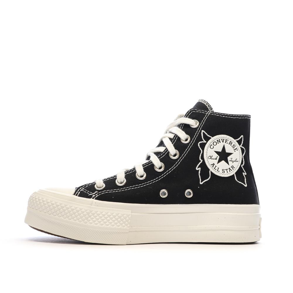Baskets Noires Femme Converse Chuck Taylor All Star Lift A07110C pas cher