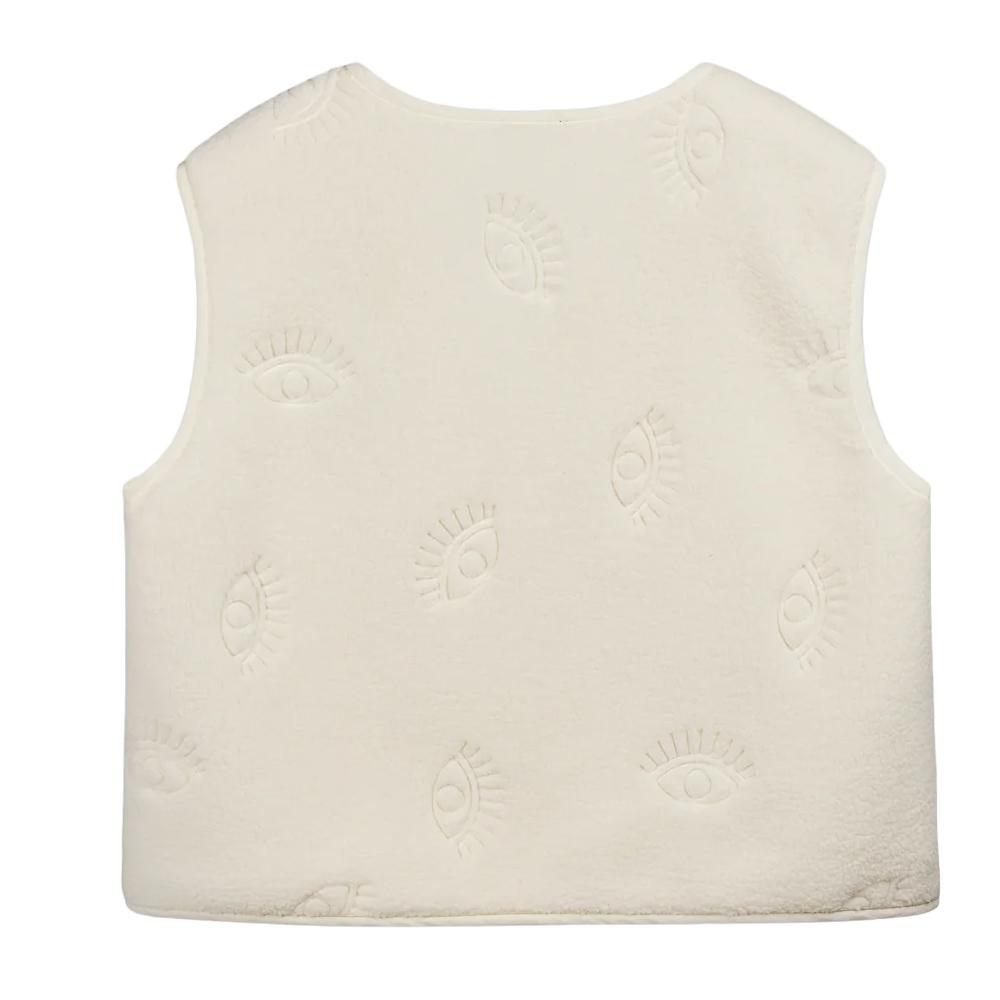 Gilet Blanc Femme Teddy Smith Eyes vue 2