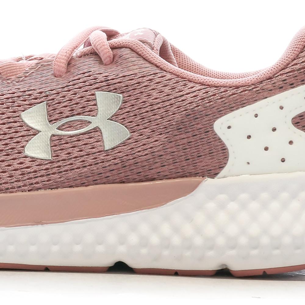 Chaussures running Rose Femme Under Armour Charged Rogue 3 vue 7
