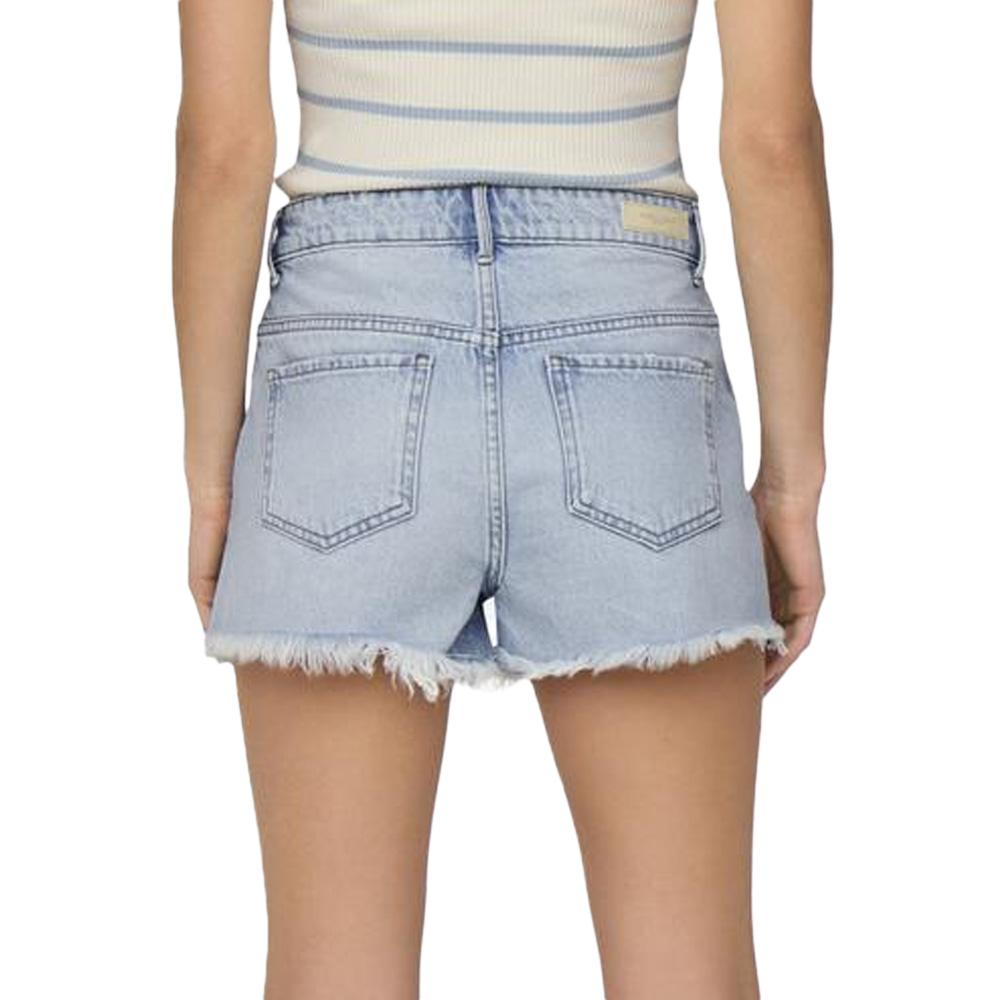Short en Jean Bleu Femme Only Rhinestone vue 2