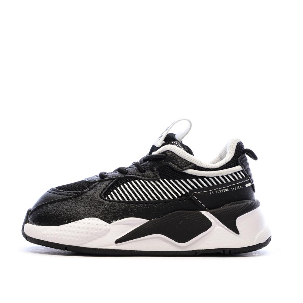 Baskets Noires/Blanches Garçon Puma 391042 pas cher