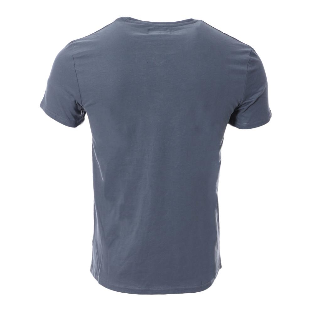 T-shirt Bleu Homme Lee Cooper Oxime vue 2