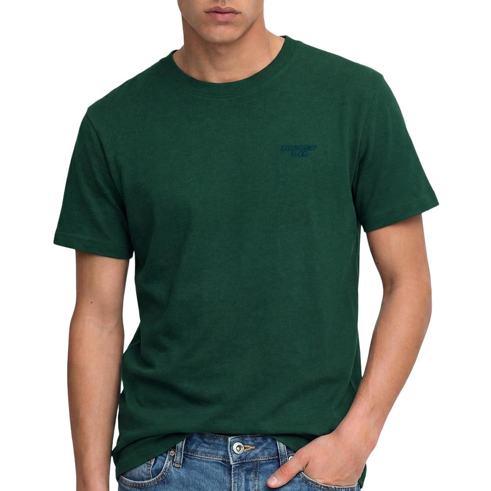T-Shirt Vert Forêt Homme Superdry Essential pas cher