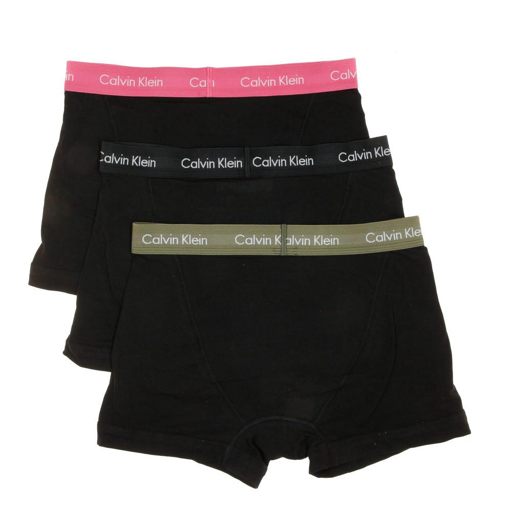 X3 Boxers Rose/Vert/Noir Homme Calvin Klein 62G vue 2