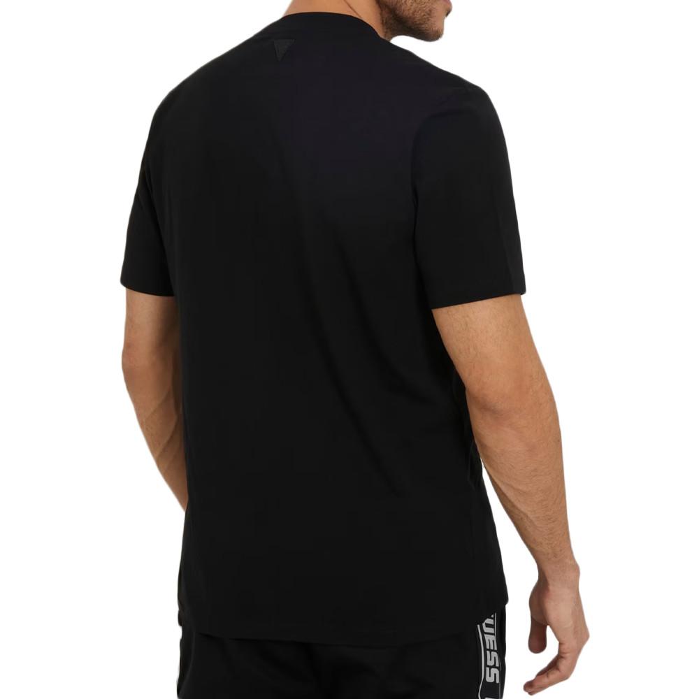 T-shirt Noir Homme Guess Alphy vue 2
