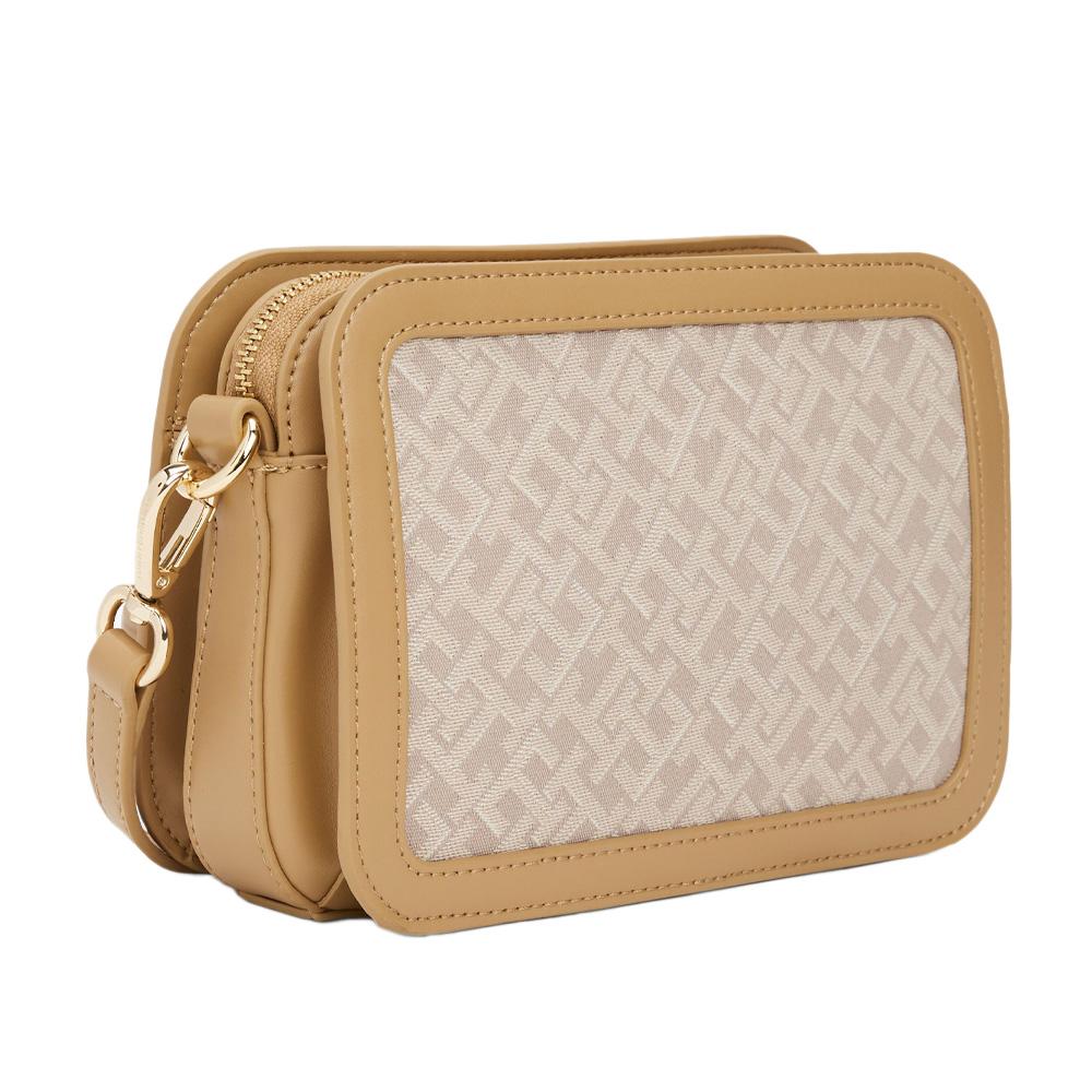 Sac Bandoulière Beige Femme Tommy Hilfiger Jacquard Camera vue 2