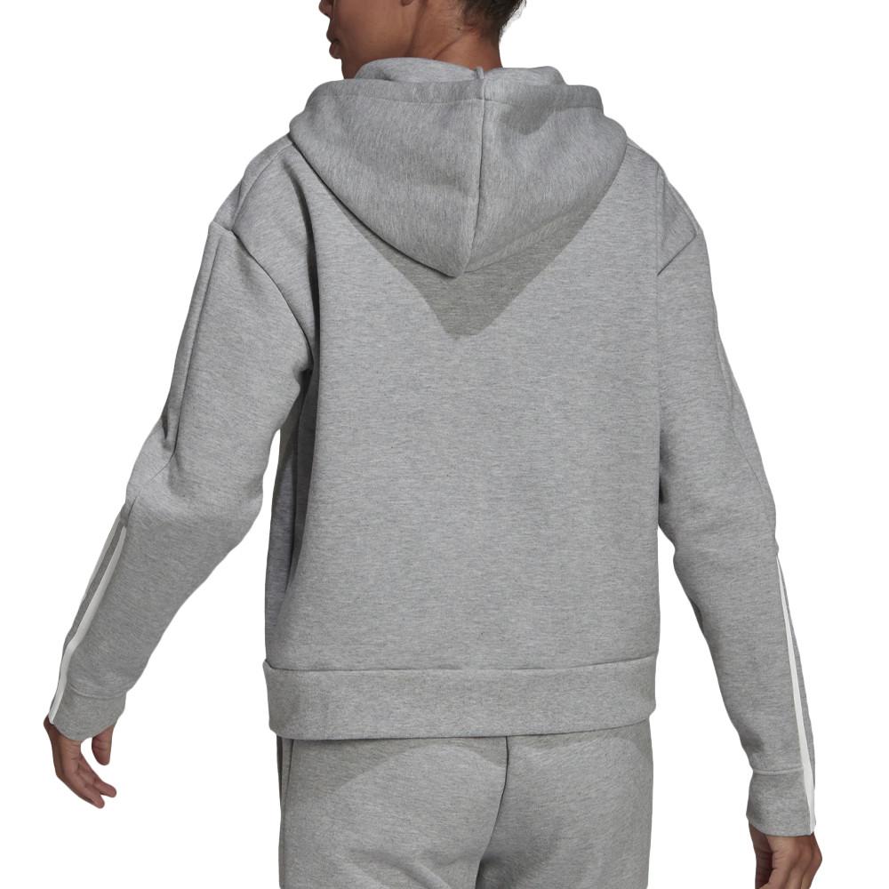 Sweat Zippé Gris Femme Adidas HD1712 vue 2