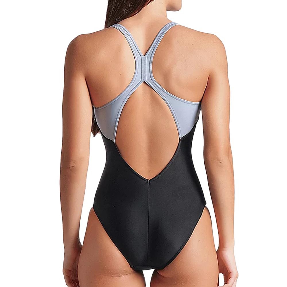 Women's black swimming costume Arena Spider Web Photo of the Espace des Marques %store% store - view of %key%