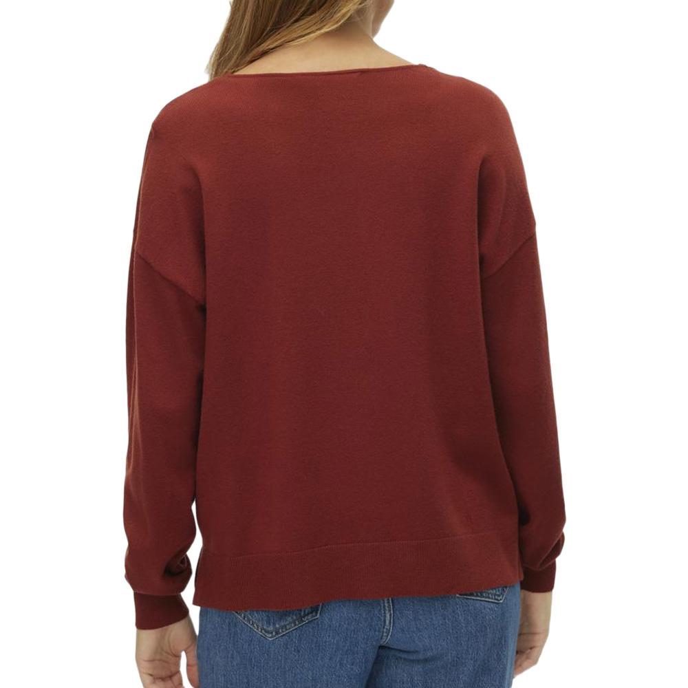 Pull Terracotta Femme Vero Moda Breezess vue 2