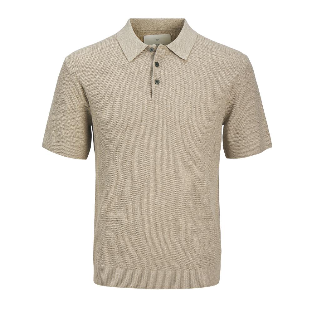 Polo Beige Homme Jack & Jones Cooper pas cher