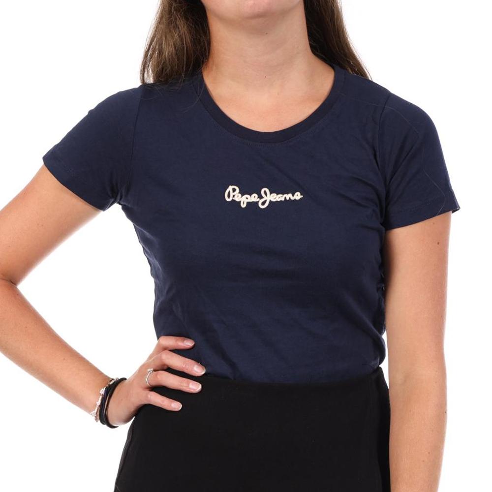 T-Shirt Marine Femme Pepe jeans PL5000200 pas cher