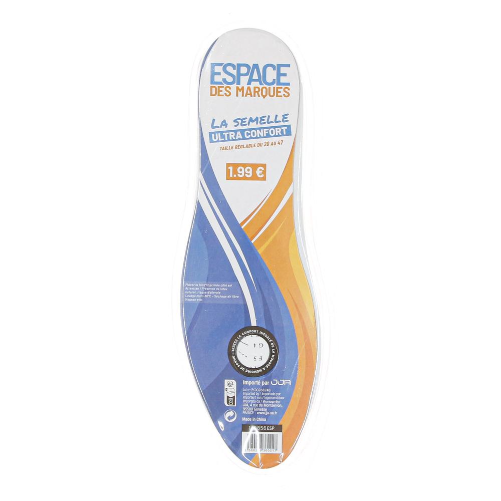 Semelle Ultra Confort Mixte Taille Réglable pas cher