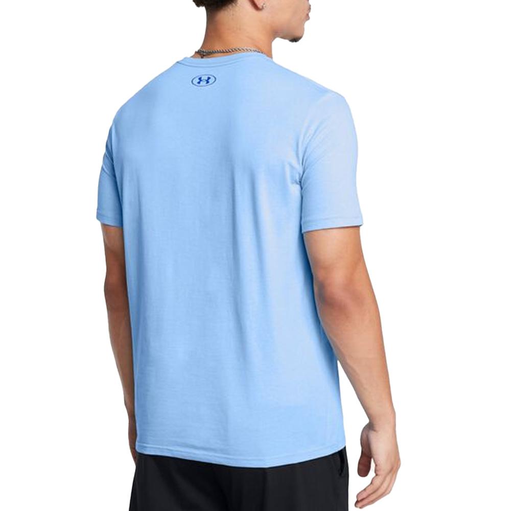 T-shirt Bleu Homme Under Armour Foundation Update vue 2