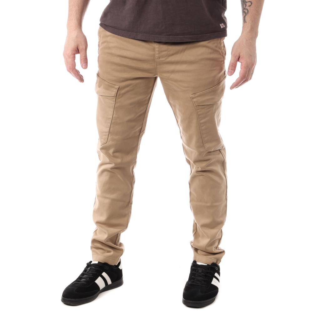 Pantalon Cargo Beige Homme Teddy Smith Piky pas cher
