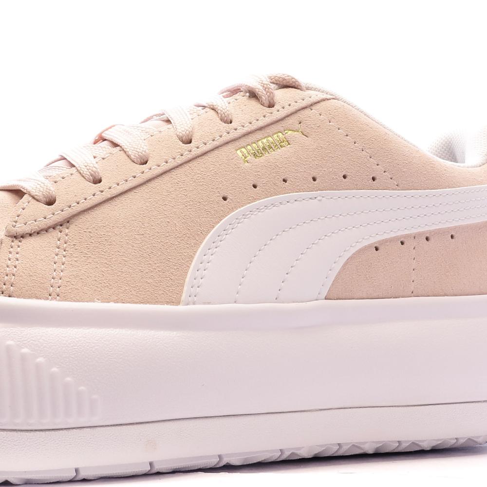 Baskets Rose Femme Puma Suede Mayu vue 7