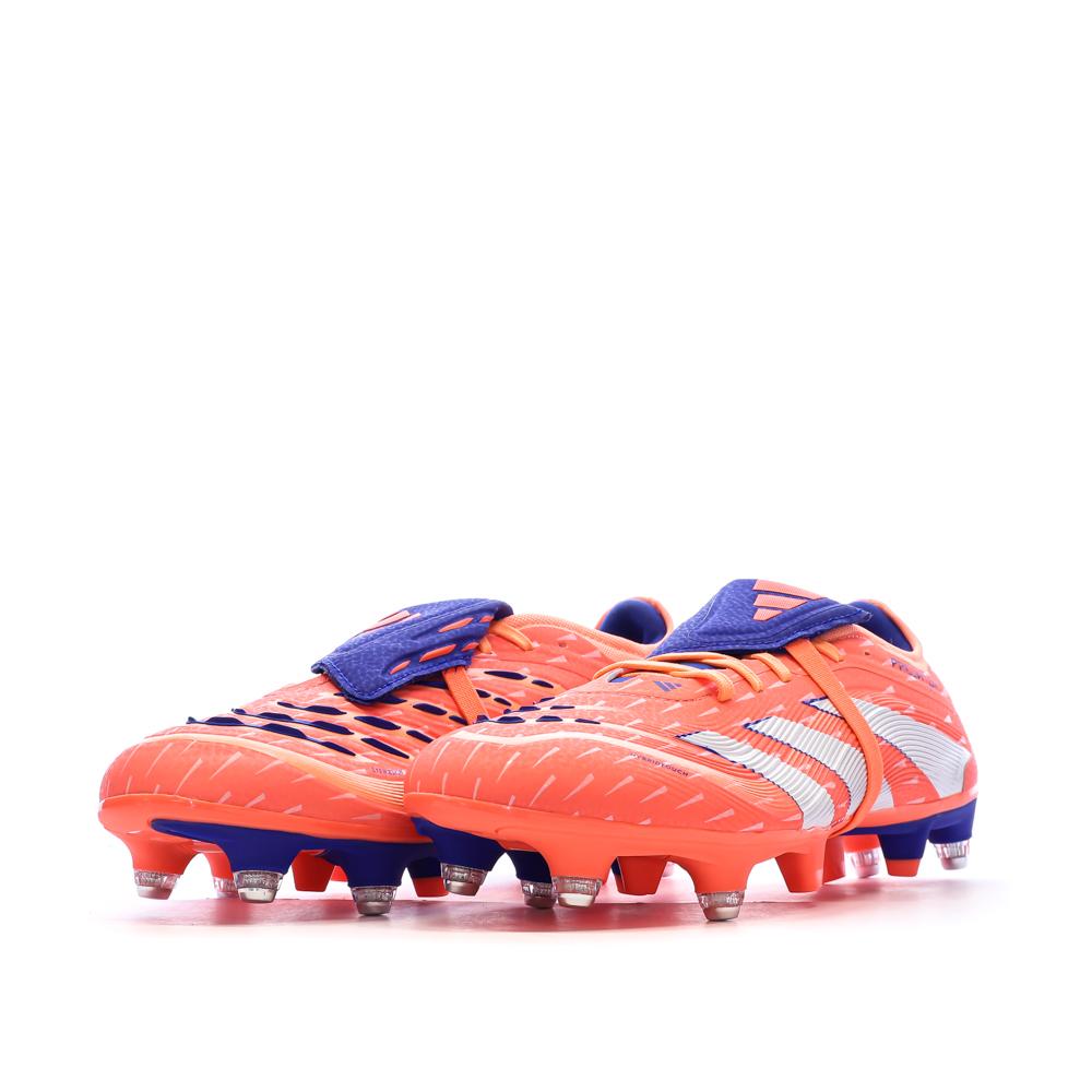 Chaussures de Foot Orange Adidas Predator Pro FT SG vue 6