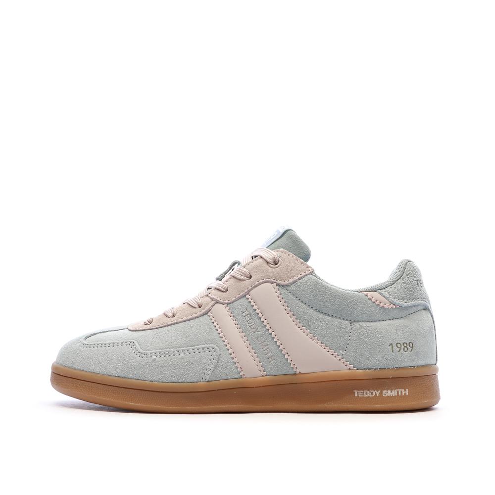 Baskets Turquoise/Rose Femme Teddy Smith 120519 pas cher