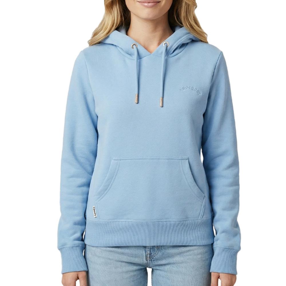 Sudadera Superdry Essential Logo Azul, Mujer barato